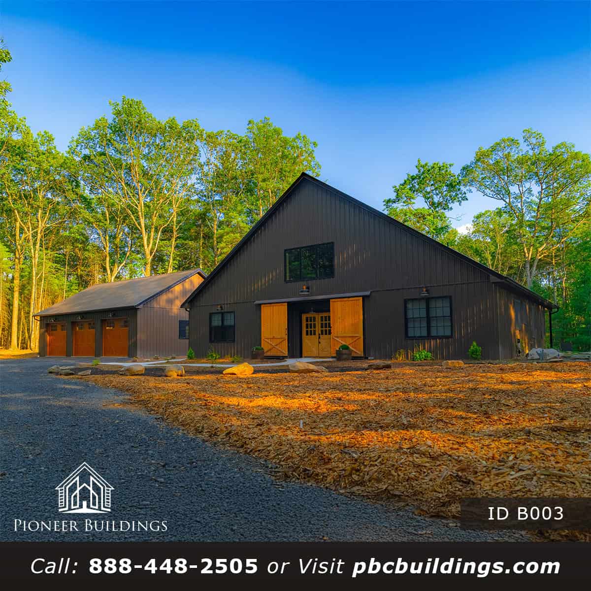 Evergreen Escape 52x40 post-frame barndominium in Pennsylvania