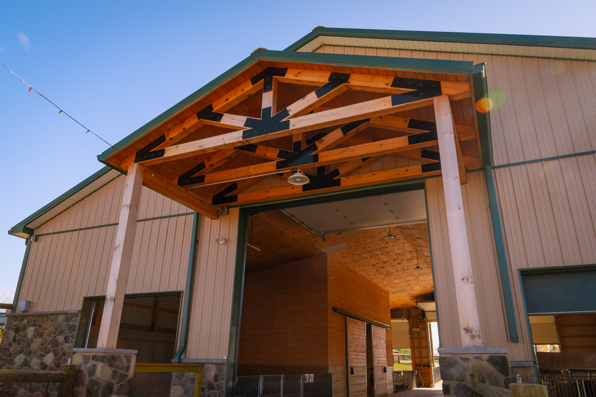 Agricultural Facility With Multiple Gable Doors