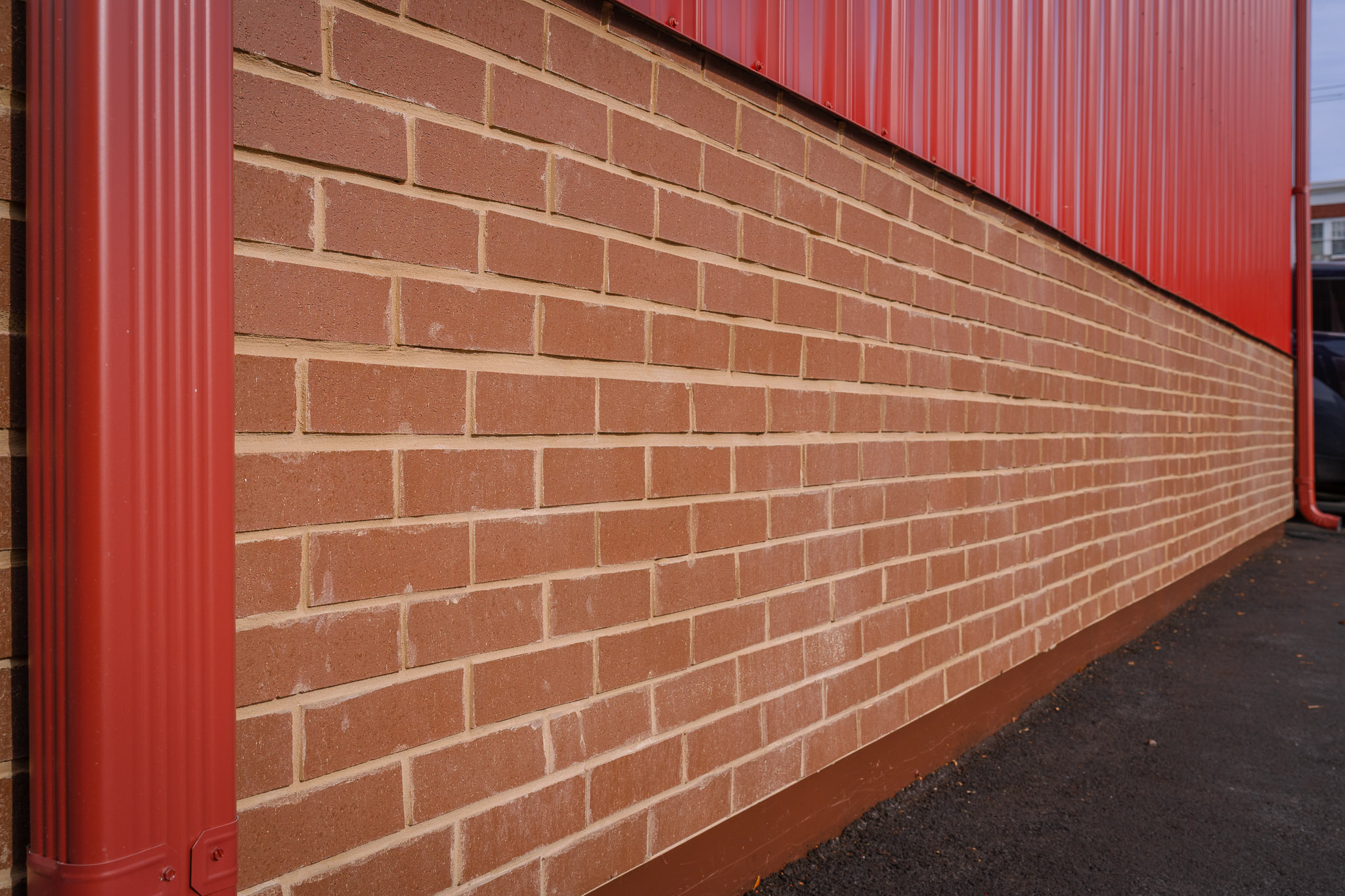 Metro Brick Veneer Fire Station Exterior Metro Brick Veneer Brownstone Fire Station MF005